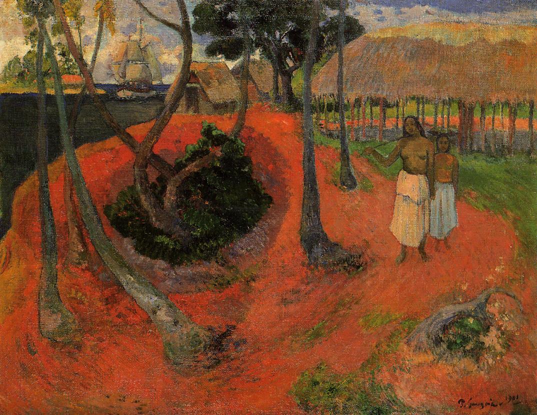 Idyll in Tahitgi - Paul Gauguin Painting